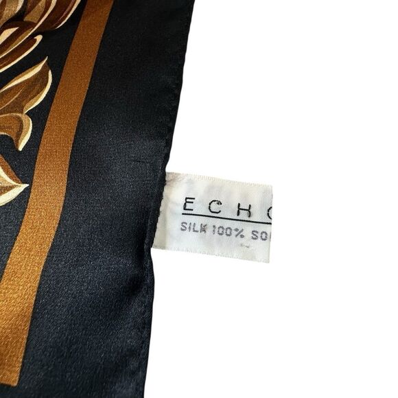 Vintage Echo Large Square Silk Floral Vatican Collection Square - Picture 6 of 8